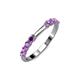 4 - Alicia 0.40 ctw Amethyst Wedding Band 
