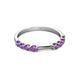 5 - Alicia 0.40 ctw Amethyst Wedding Band 