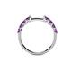 6 - Alicia 0.40 ctw Amethyst Wedding Band 