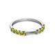5 - Alicia 0.56 ctw Yellow Diamond Wedding Band 