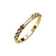 4 - Alicia 0.48 ctw Smoky Quartz Wedding Band 