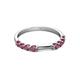5 - Alicia 0.59 ctw Rhodolite Garnet Wedding Band 
