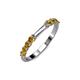 4 - Alicia 0.40 ctw Citrine Wedding Band 