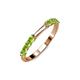 4 - Alicia 0.59 ctw Peridot Wedding Band 