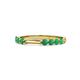 1 - Alicia 0.40 ctw Emerald Wedding Band 