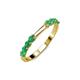 4 - Alicia 0.40 ctw Emerald Wedding Band 