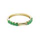 5 - Alicia 0.40 ctw Emerald Wedding Band 