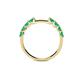 6 - Alicia 0.40 ctw Emerald Wedding Band 