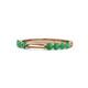 1 - Alicia 0.40 ctw Emerald Wedding Band 