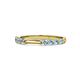 1 - Alicia 0.40 ctw Aquamarine Wedding Band 