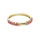 5 - Alicia 0.40 ctw Pink Tourmaline Wedding Band 