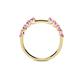6 - Alicia 0.40 ctw Pink Tourmaline Wedding Band 