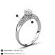 6 - Shirlyn 1.57 ctw Classic GIA Certified Natural Diamond Accented Lab Grown Diamonds Solitaire Plus Engagement Ring 