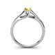 6 - Nixie 0.53 ct Yellow Sapphire Round (5.00 mm) Solitaire Engagement Ring  