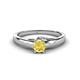 1 - Nixie 0.53 ct Yellow Sapphire Round (5.00 mm) Solitaire Engagement Ring  