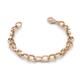 1 - Emperor Unisex Double Link Bracelet 18K Rose Gold Over Sterling Silver 