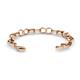 2 - Emperor Unisex Double Link Bracelet 18K Rose Gold Over Sterling Silver 