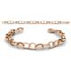 3 - Emperor Unisex Double Link Bracelet 18K Rose Gold Over Sterling Silver 
