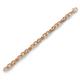 5 - Emperor Unisex Double Link Bracelet 18K Rose Gold Over Sterling Silver 