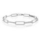 1 - Lilith 0.26 ctw Accented Natural Diamonds Paperclip Link Bracelet 