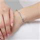 2 - Lilith 0.26 ctw Accented Lab Grown Diamonds Paperclip Link Bracelet 