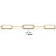 3 - Lilith 0.26 ctw Accented Natural Diamonds Paperclip Link Bracelet 