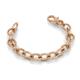 1 - Monarch Unisex Cable Link Bracelet 18K Rose Gold Over Sterling Silver 