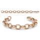 5 - Monarch Unisex Cable Link Bracelet 18K Rose Gold Over Sterling Silver 