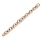 6 - Monarch Unisex Cable Link Bracelet 18K Rose Gold Over Sterling Silver 