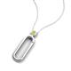 5 - Fahari Yellow Diamond Accent Paperclip Charm Holder Pendant Necklace 