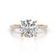 1 - Aisha Semi Mount Hidden Halo accented 0.35 ctw Natural Diamonds Women Engagement Ring 