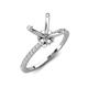 4 - Aisha Semi Mount Hidden Halo accented 0.35 ctw Natural Diamonds Women Engagement Ring 