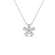 1 - Bloom Natural Diamonds Petite Women Flower Pendant Necklace 
