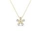 1 - Bloom Lab Grown Diamonds Petite Women Flower Pendant Necklace 