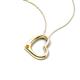 4 - Valentina Citrine Open Floating Heart Women Pendant Necklace 