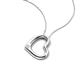 4 - Valentina Natural Diamond Open Floating Heart Women Pendant Necklace 