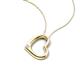 4 - Valentina Natural Diamond Open Floating Heart Women Pendant Necklace 