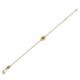 2 - Alys (3.5 mm) Round Citrine Solitaire Station Minimalist Bracelet 