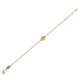 2 - Alys (3.5 mm) Round Yellow Sapphire Solitaire Station Minimalist Bracelet 