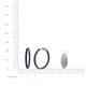 4 - Carisa 1.89 ctw (2.30 mm) Inside Outside Round Blue Sapphire Eternity Hoop Earrings 
