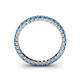 5 - Allie 2.50 mm Princess Cut Blue Topaz Eternity Band 