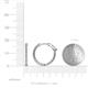 4 - Carisa 0.64 ctw (1.70 mm) Inside Outside Round Natural Diamond Eternity Hoop Earrings 