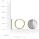 4 - Carisa 0.64 ctw (1.70 mm) Inside Outside Round Natural Diamond Eternity Hoop Earrings 
