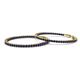 2 - Carisa 2.50 ctw (1.80 mm) Inside Outside Round Blue Sapphire Eternity Hoop Earrings 
