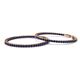 2 - Carisa 2.50 ctw (1.80 mm) Inside Outside Round Blue Sapphire Eternity Hoop Earrings 
