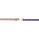 2 - Izarra 2.00 mm Blue Sapphire Eternity Tennis Bracelet 