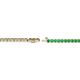 2 - Izarra 2.00 mm Emerald Eternity Tennis Bracelet 