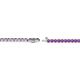 2 - Izarra 2.00 mm Amethyst Eternity Tennis Bracelet 