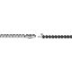 2 - Izarra 2.00 mm Black Diamond Eternity Tennis Bracelet 