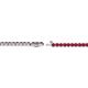 2 - Izarra 2.00 mm Ruby Eternity Tennis Bracelet 